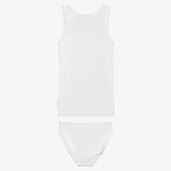 Diacar Underwear*Boys White Cotton Top & Pants Set