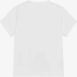 Moncler Enfant Tops*Boys White Cotton T-Shirt