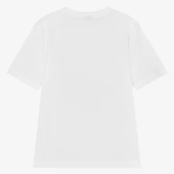 BOSS Tops*Boys White Cotton T-Shirt
