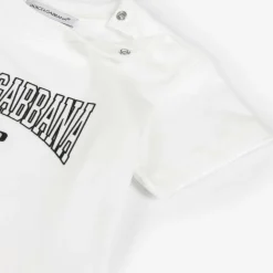 Dolce amp; Gabbana Tops*Boys White Cotton T-Shirt