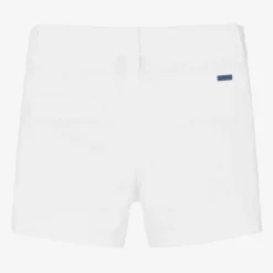 Mayoral Shorts*Boys White Cotton Twill Shorts