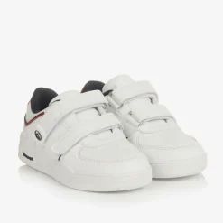 Beppi Trainers|Trainers*Boys White Faux Leather Velcro Trainers