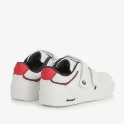 Beppi Trainers|Trainers*Boys White Faux Leather Velcro Trainers