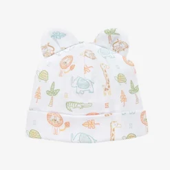 Kissy Kissy Hats|Hats*Boys White Jungle Adventure Pima Cotton Hat