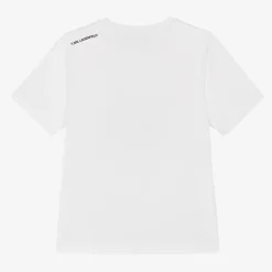 KARL LAGERFELD KIDS Tops*Boys White Organic Cotton T-Shirt