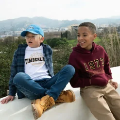 Timberland Tops*Boys White Organic Cotton Top