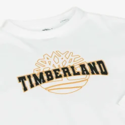 Timberland Tops*Boys White Organic Cotton Top