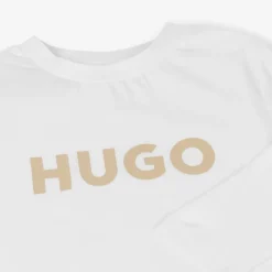 HUGO Tops*Boys White Organic Cotton Top