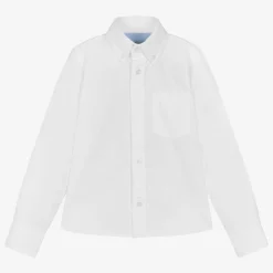 Dr. Kid Tops*Boys White Oxford Cotton Shirt