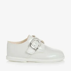 Early Days First Walkers|First Walkers*Boys White Patent First Walker Shoes