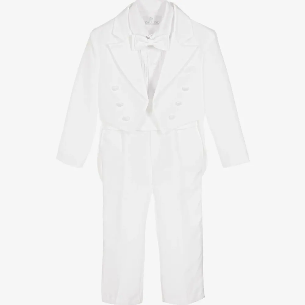 Beau KiD Suits*Boys White Tuxedo Suit