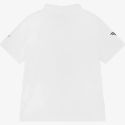 EA7 Emporio Armani Activewear*Boys White Ventus7 Sports Polo Shirt
