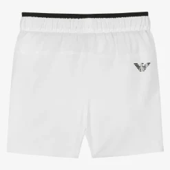 EA7 Emporio Armani Activewear*Boys White VENTUS7 Sports Shorts