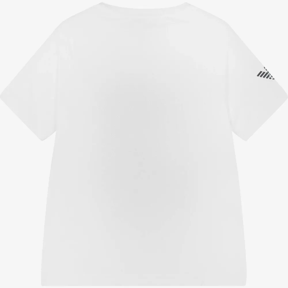 EA7 Emporio Armani Activewear*Boys White Ventus7 Sports T-Shirt