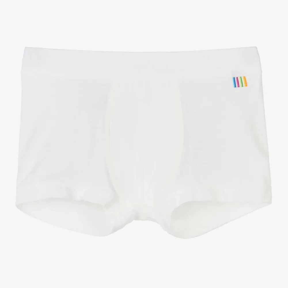 Joha Underwear*Boys White Viscose Bamboo Boxer Shorts
