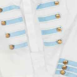 Beatrice amp; George Suits*Boys White Viscose Military Shorts Suit