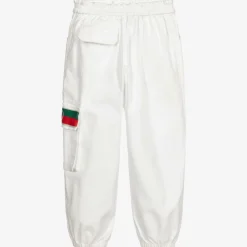 Gucci Trousers*Boys White Web Trousers