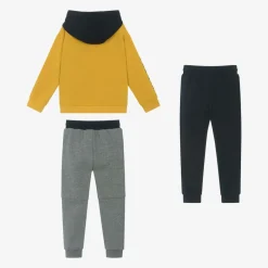 Mayoral Tracksuits*Boys Yellow & Blue Cotton Tracksuit Set