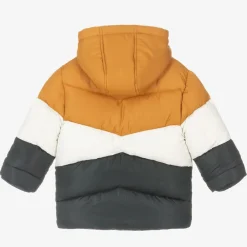 Mayoral Coats & Jackets*Boys Yellow Colourblock Puffer Coat