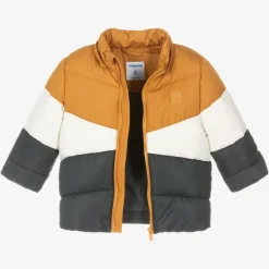Mayoral Coats & Jackets*Boys Yellow Colourblock Puffer Coat
