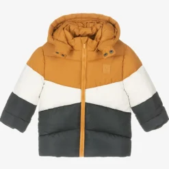 Mayoral Coats & Jackets*Boys Yellow Colourblock Puffer Coat