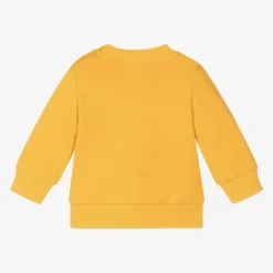 KENZO KIDS Tops*Boys Yellow Cotton Tiger Sweatshirt