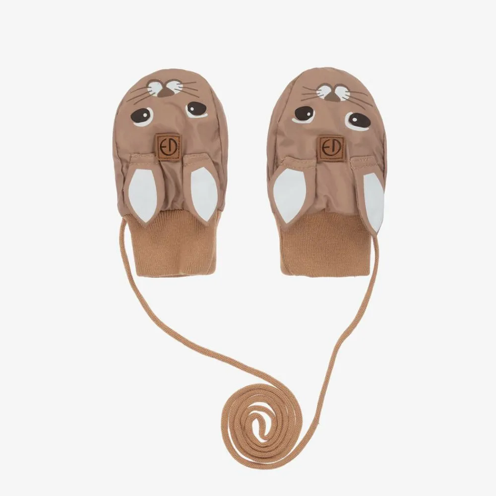 Elodie Gloves & Mittens|Gloves & Mittens*Brown Bunny Baby Mittens