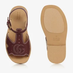 Gucci Sandals|Sandals*Brown Double G Leather Sandals