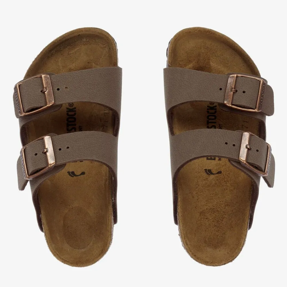 Birkenstock Sandals*Brown Faux Leather Buckled Sandals