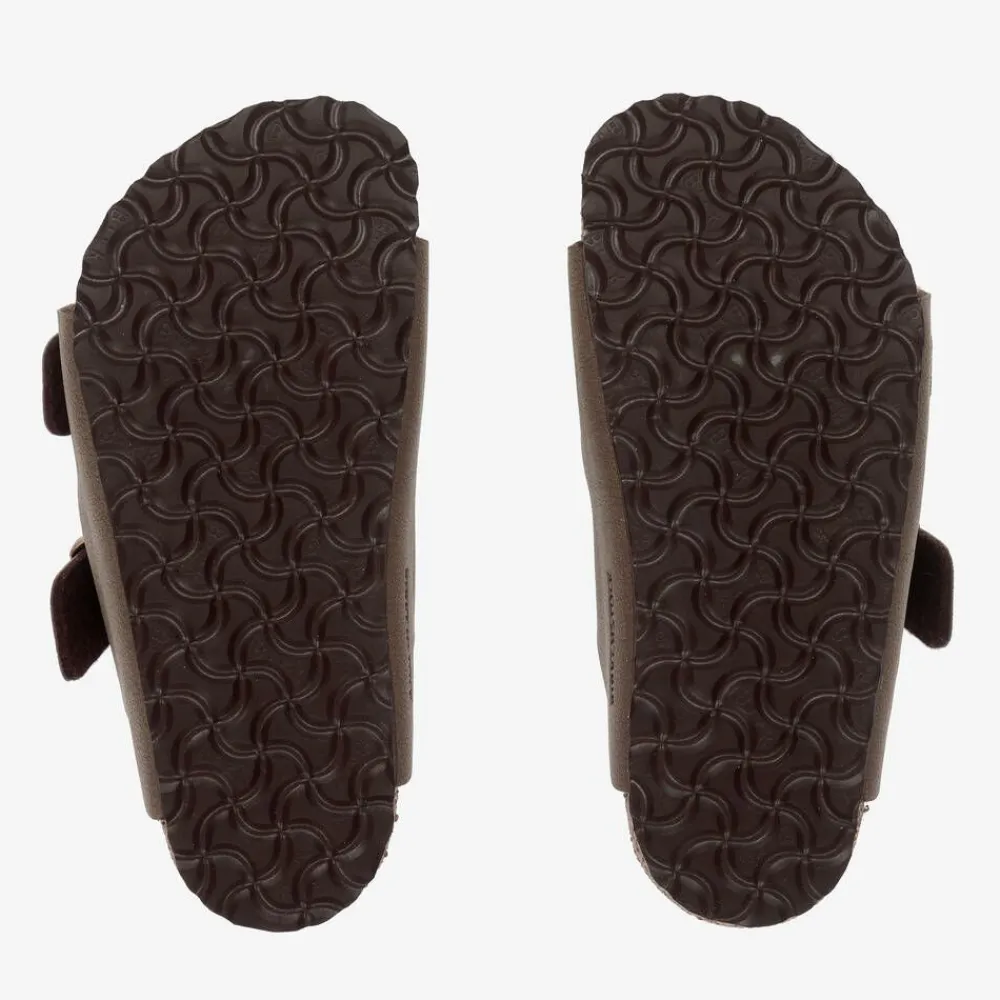 Birkenstock Sandals*Brown Faux Leather Buckled Sandals