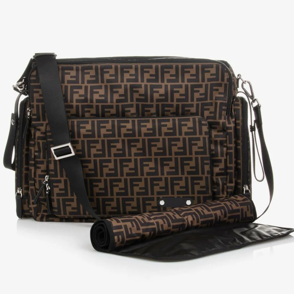Fendi Bags*Brown FF Changing Bag (40cm)