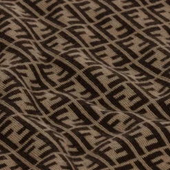 Fendi Gifts*Brown FF Logo Blanket (85cm)