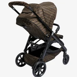 Fendi Strollers*Brown FF Logo Stroller