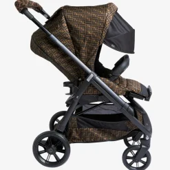 Fendi Strollers*Brown FF Logo Stroller