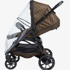 Fendi Strollers*Brown FF Logo Stroller
