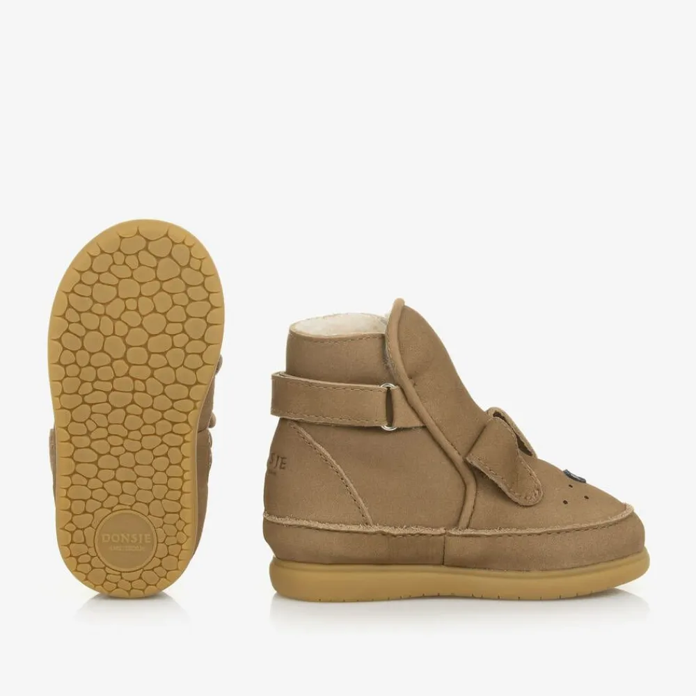 Donsje First Walkers|First Walkers*Brown First Walker Dog Boots