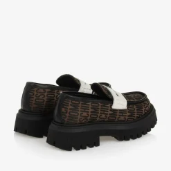 Moschino Loafers & Moccasins|Loafers & Moccasins*Brown Jacquard Loafers