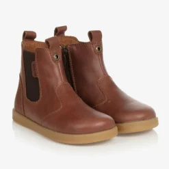Bobux Kid + Boots|Boots*Brown Leather Ankle Boots