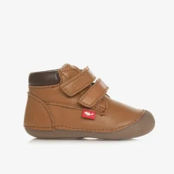 Chipmunks First Walkers|First Walkers*Brown Leather First-Walker Boots