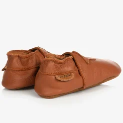 EN FANT Slippers|Slippers*Brown Leather Star Slippers