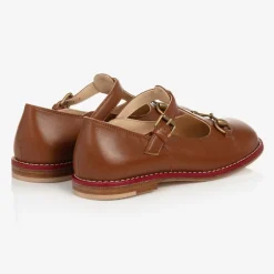 Gucci Bar Shoes*Brown Leather T-Bar Shoes