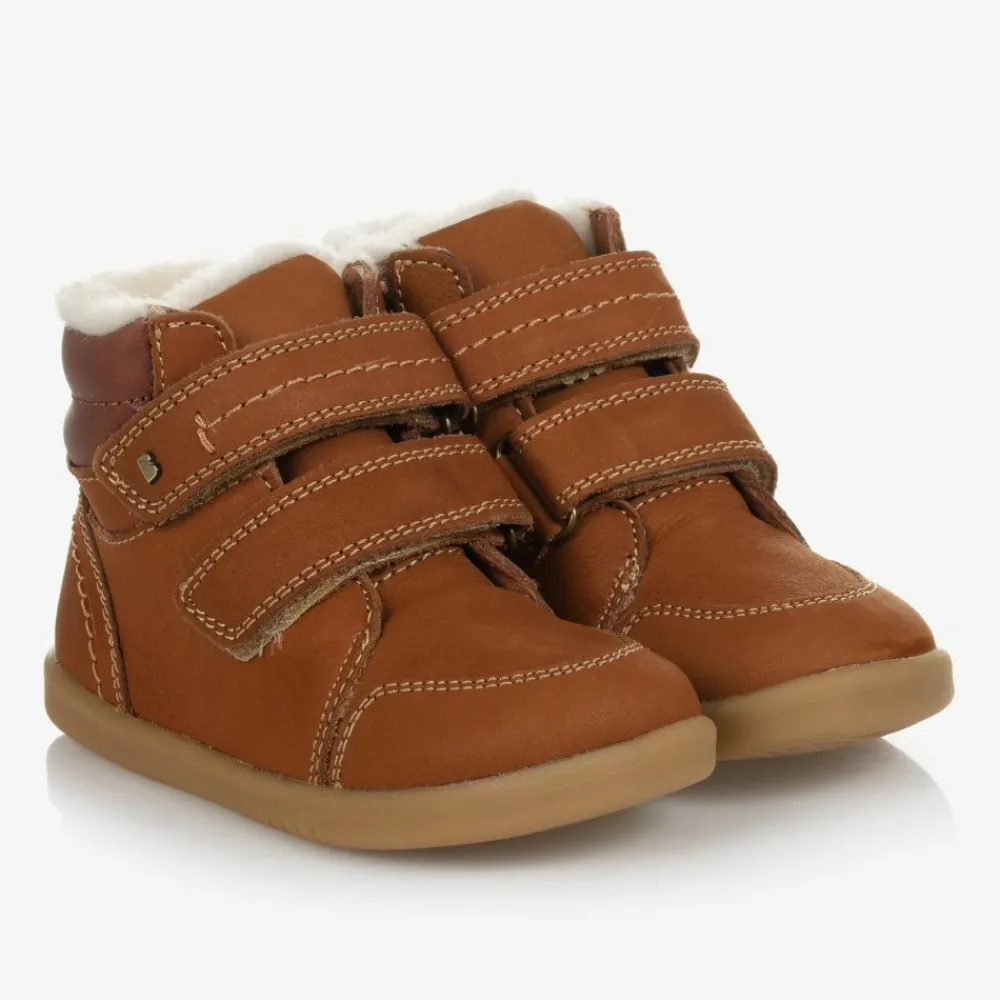 Bobux IWalk Boots|Boots*Brown Suede Leather Boots