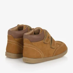 Bobux IWalk Boots|Boots*Brown Suede Leather Velcro Boots