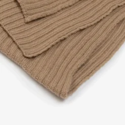 Jamiks Scarves|Scarves*Brown Wool & Viscose Knitted Scarf (190cm)