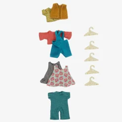 Moulin Roty Toys*Bunny & Mouse Dress-Up Toy (28cm)