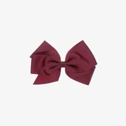 Peach Ribbons Hair Accessories*Burgundy Red Bow Hair Clip (12cm)