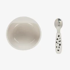 Elodie Lunch Accessories|Lunch Accessories*Dalmatian Print Feeding Bowl & Spoon Set