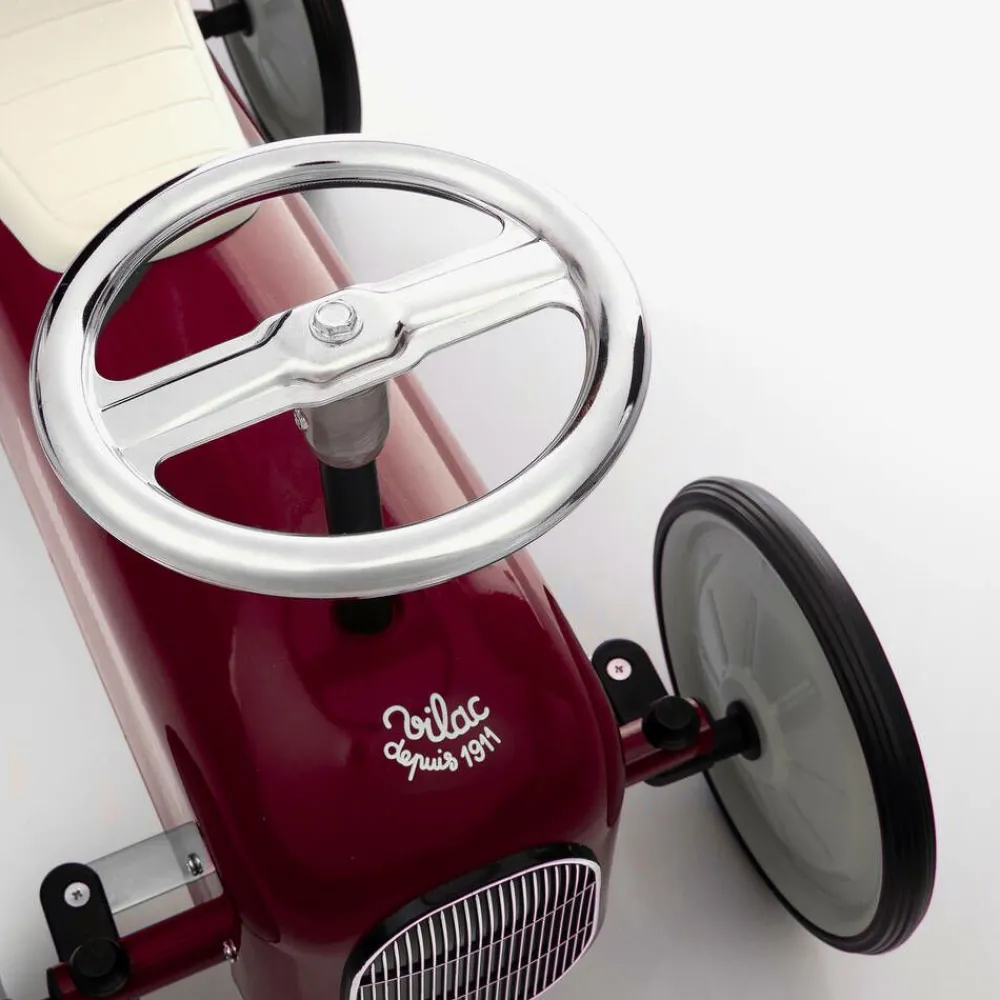 Vilac Toys|Toys*Dark Red Ride-On Vintage Car (76cm)