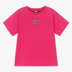 DKNY Tops*Fuchsia Pink Organic Cotton T-Shirt