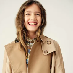 Burberry Coats & Jackets*Girls Beige Anais Trench Coat